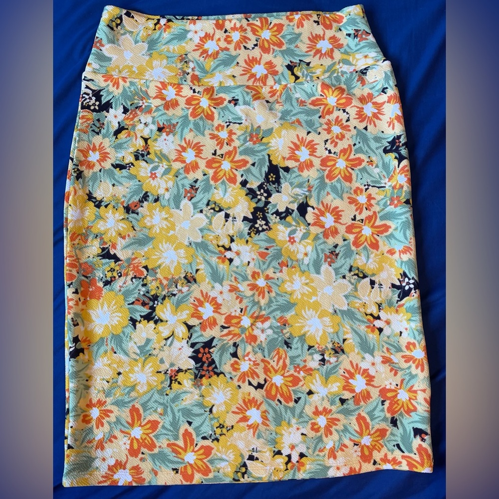 LuLaRoe Floral Cassie Skirt